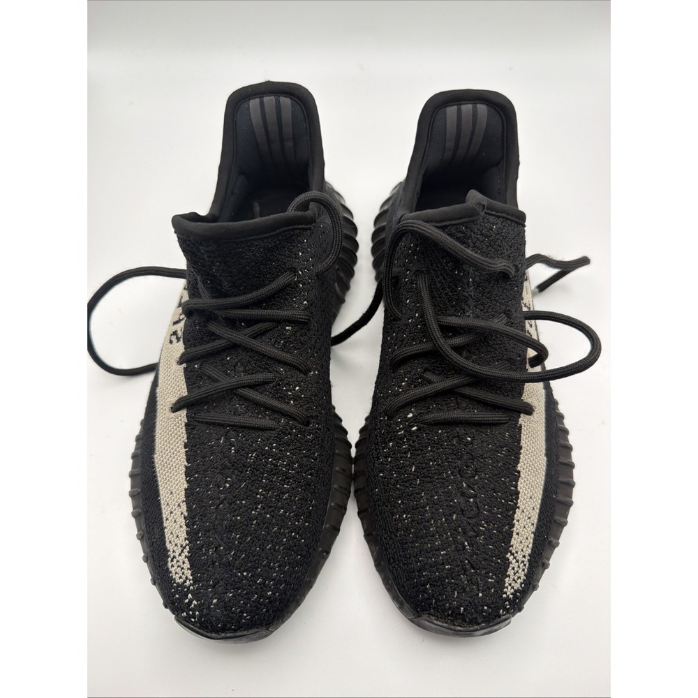 Black & Cream Men’s Knit Athletic Sneakers
